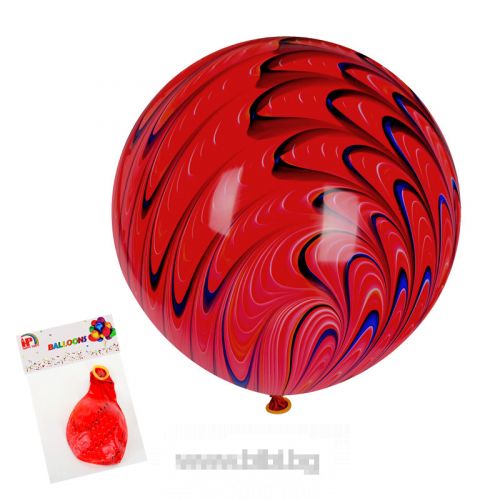Голям балон Паун червен
