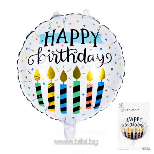Фолио балон Happy birthday с хелий