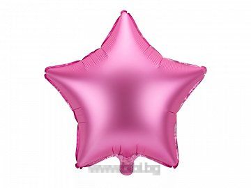 Фолио балон Звезда Розов мат с хелий