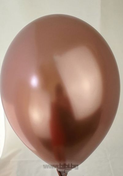 Хром балон цвят Розово злато / Rose gold - 50 бр.