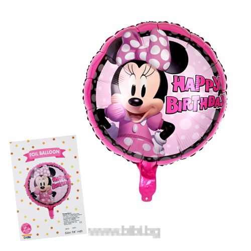 Фолио балон Happy birthday Мини Маус