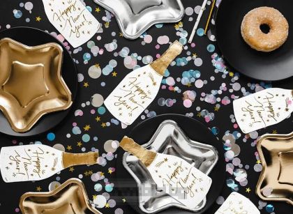Луксозни парти салфетки Бутилка Шампанско Happy new year /Честита нова година