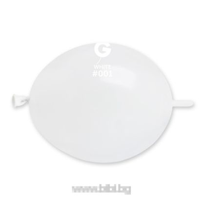 Линк балон GL 6 White №10 /001- 13 см.- 100 бр./пак