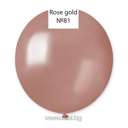Латексов балон Rose gold №81/071 - 38 см с хелий - 1 бр.