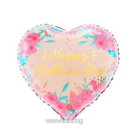 Фолио балон Сърце Happy Mother's day 