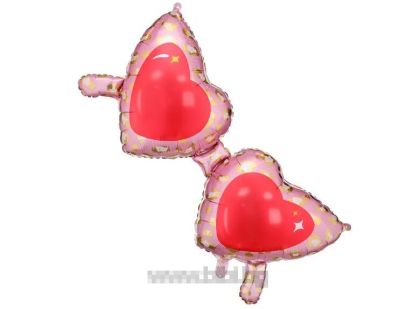 Фолио балон Очила  сърца / Heart Glasses 