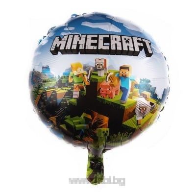 Фолио балон Minecraft / Майнкрафт - 45 см.