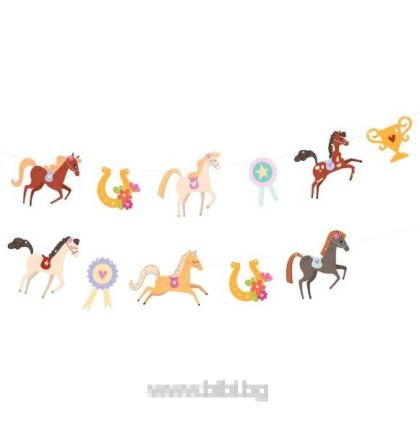 Банер / Гирлянд Коне / Horses