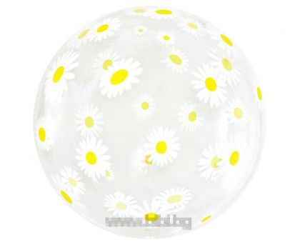 Балон Aqua кристал - маргаритки 20"инча