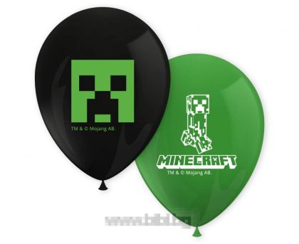 Балони  Майнкрафт / Minecraft - 8 броя в пакет