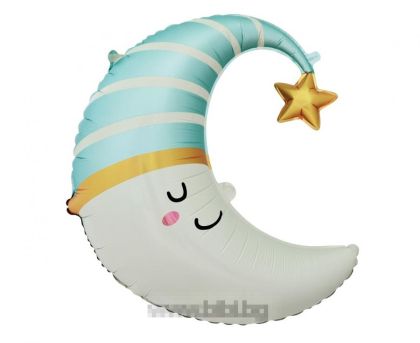 Фолио балон Луна синя