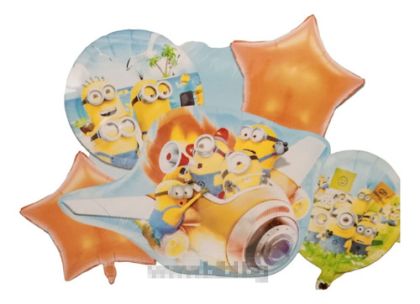 Комплект фолио балони Миньони / Minions - 5 броя