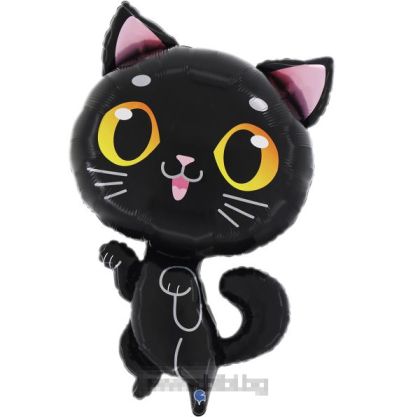 Фолио балон Черна Котка / Black cat
