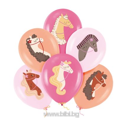 Балони Коне / Horses - 6 броя в пакет