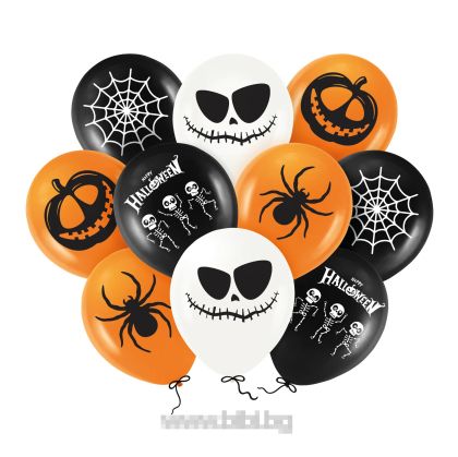 Латексов балон за Хелоуин / Halloween - 10 броя