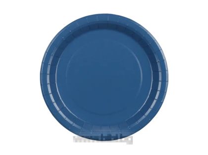 Парти чинийки Тъмно сини / Dark blue 23 см - 6 броя