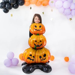 Фолио балон Тиква на стойка - Хелоуин / Halloween