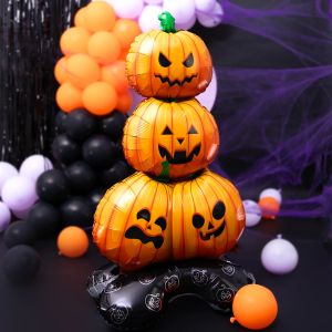 Фолио балон Тиква на стойка - Хелоуин / Halloween