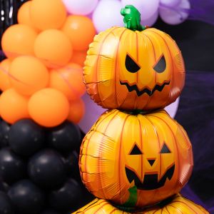Фолио балон Тиква на стойка - Хелоуин / Halloween