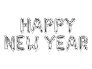 Фолио надпис Happy new year - Silver / Сребърен