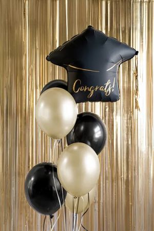 Фолио балон Шапка със златен надпис Congrats!