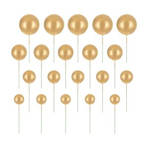 Топчета за декорация на торта цвят Злато / Gold  - 20 броя