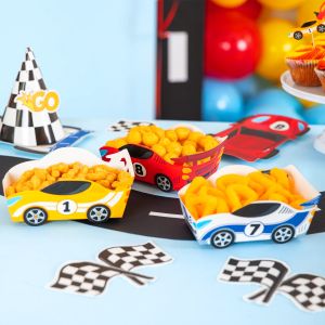 Кутия за чипс / снакс Racing car - 3 броя