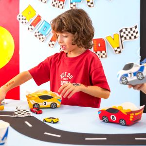 Кутия за чипс / снакс Racing car - 3 броя
