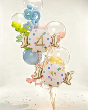 Фолио балон Бонбон / Candy с числото 4