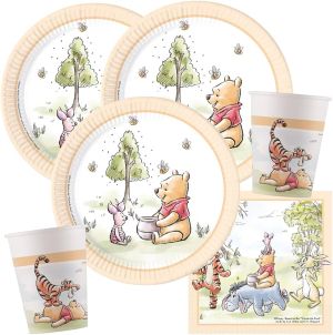Луксозни чинийки Мечо Пух / Winnie Pooh 23 см - 8 броя