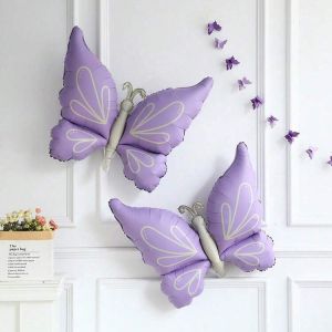 Фолио балон Пеперуда цвят Светло лилав  / Lavander