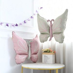 Фолио балон Пеперуда цвят Светло розов / Light pink