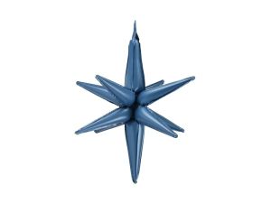 3D Фолиев балон Звезда, цвят Тъмно син / Navy blue - 70 см.