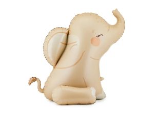Стоящ фолиев балон Слон в бежов цвят / Elephant