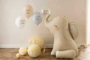 Стоящ фолиев балон Слон в бежов цвят / Elephant