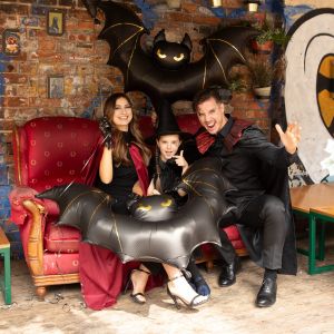 Голям фолиев балон Прилеп Хелоуин / Bat Halloween