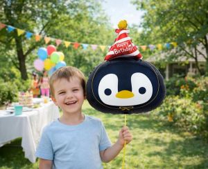 Фолио балон Пингвин  / Penguin Birthday