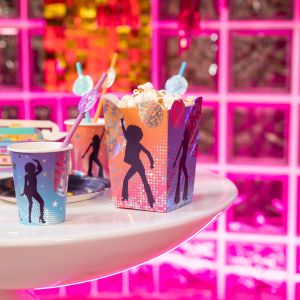 Кутия за пуканки Ретро диско парти - Retro Disco Party - 6 броя