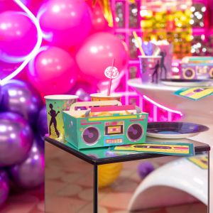 Кутия за чипс / снакс Касетофон Retro Disco party - 3 броя