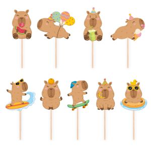 Топери / парти клечки Капибара / Capybara - 9 броя
