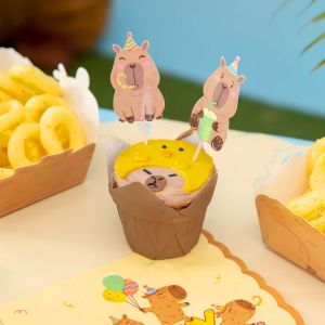 Топери / парти клечки Капибара / Capybara - 9 броя