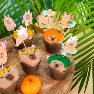 Топери / парти клечки Капибара / Capybara - 9 броя