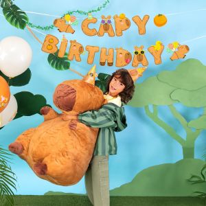 Банер Капибара с надпис Capy Birthday / Capybara