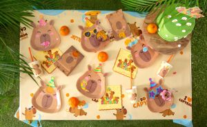 Парти салфетки Капибара с надпис Capy Birthday / Capybara