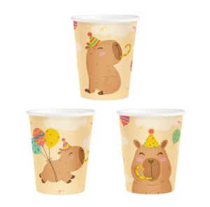 Парти чашки Капибара / Capybara - 6 броя