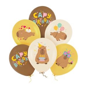 Латексов балон с Капибара / Capybara - 6 броя