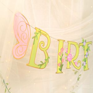 Парти банер Happy Birthday Феи / Firies