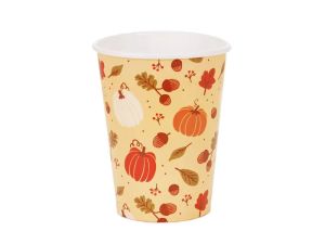 Парти чашки Тикви и жълъди / Pumpkins & acorns - 6 броя