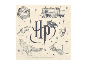 Парти салфетки Хари потър в бежов цвят / Harry Potter