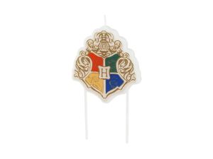 Парти свещ Хари Потър в бежов цвят с герба на Хогуортс / Harry Potter